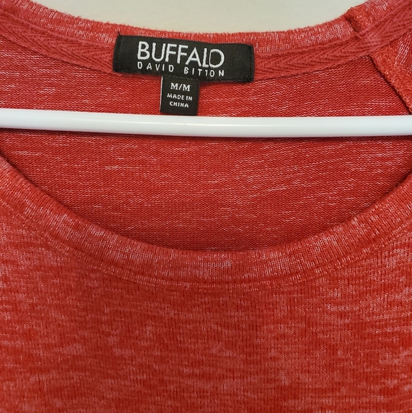 Buffalo Red Cozy Stretchy Longsleeve Sweatshirt M - Picture 3 of 3